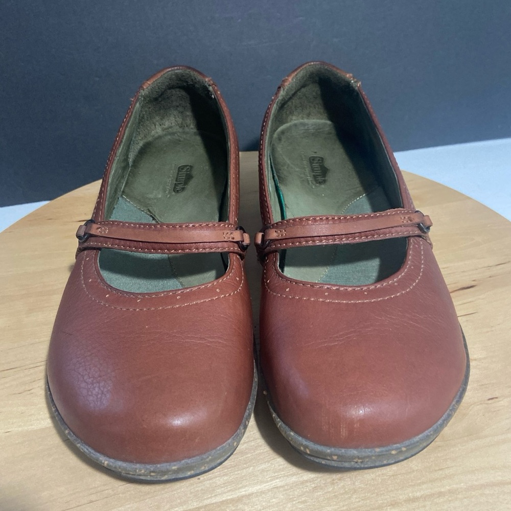 Women’s Maryjane’s Brown Planet Walkers SIMPLE Sz 9.5 Happy Planet